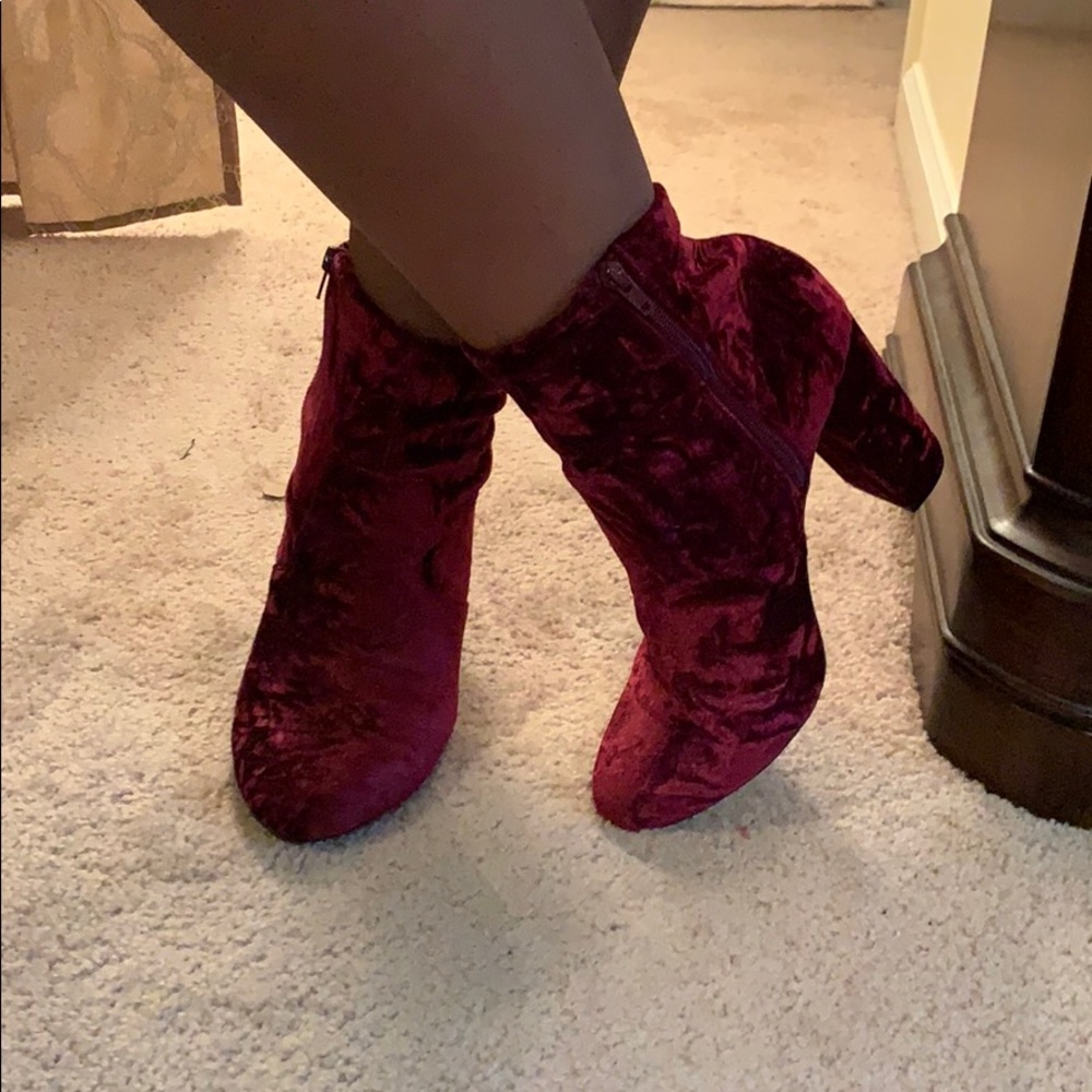 Suede booties 🤗